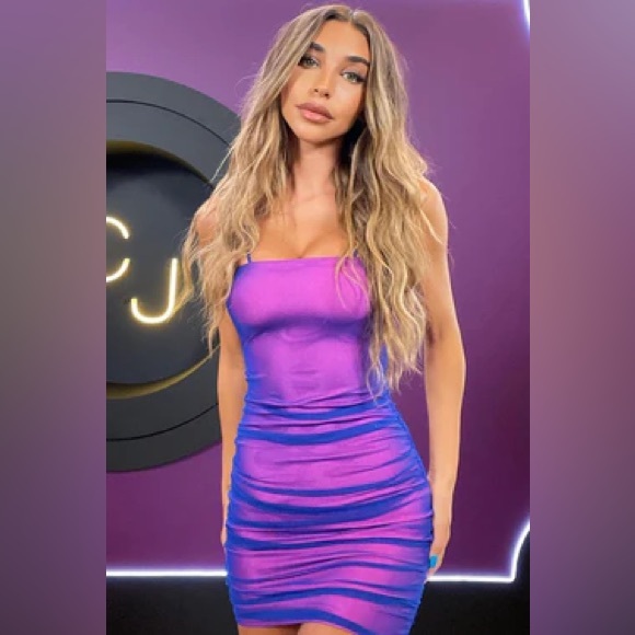 Fashion nova x Chantel Jeffries mesh mini dress - Picture 1 of 1